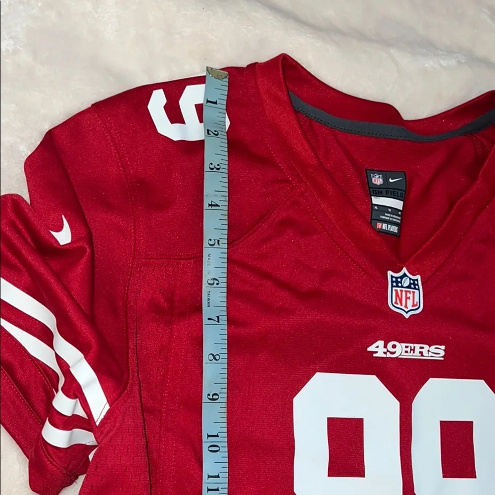 San Francisco 49ers Nike Jersey #99 Women’s Size XL Red White Oversized Top